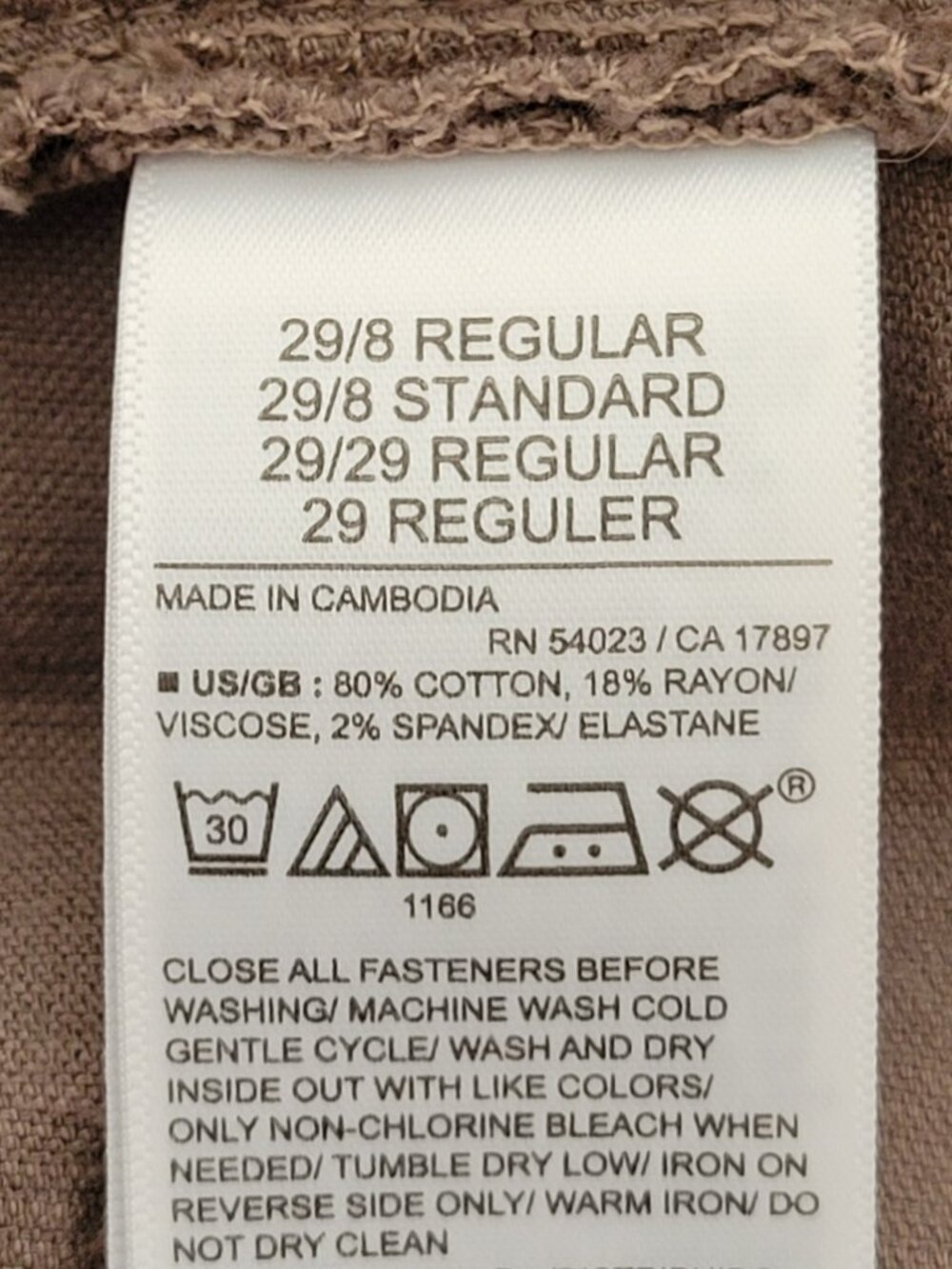 Gap High Rise Stride Wide Leg Corduroy Plymouth Rock Pant NWOT - Picture 9 of 10